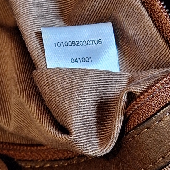 MCM Crossbody Tote Shoulder Bag Cognac Brown Leather Tote Handle - Picture 8 of 9